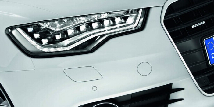 Audi is popularizing in the use of LED intelligent headlamps Audi is popularizing in the use of LED intelligent headlamps